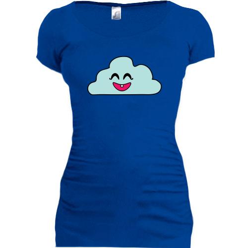 Подовжена футболка з веселою хмарою