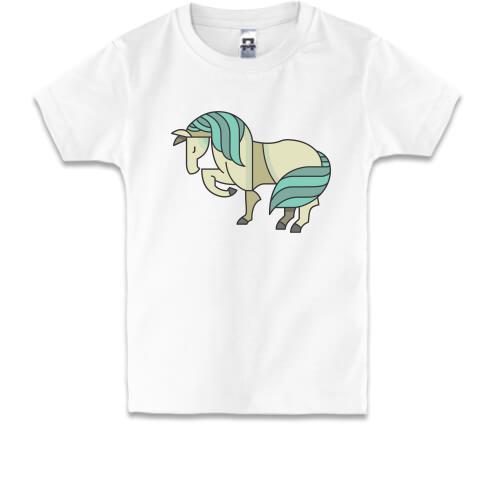 Детская футболка с лошадкой
