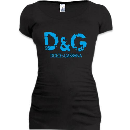 Женская удлиненная футболка Dolce&Gabbana
