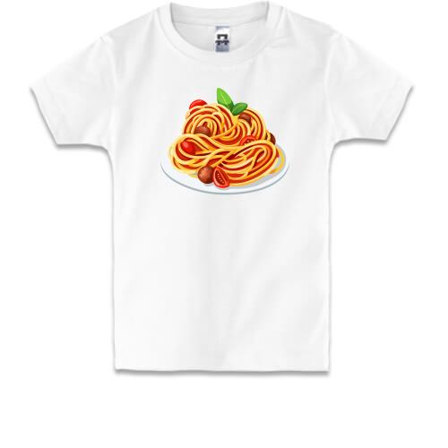 Детская футболка со спагетти