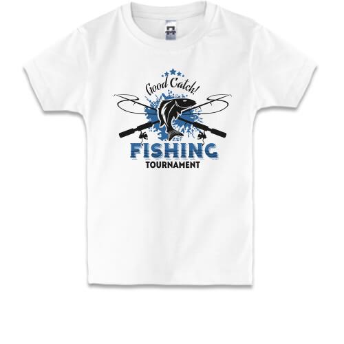 Детская футболка Удачной рыбалки!