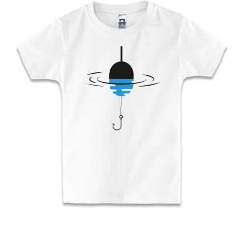 Детская футболка с поплавком и крючком