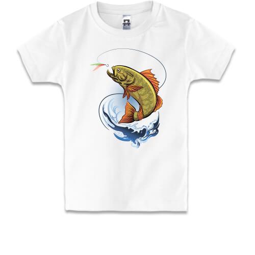 Детская футболка Рыба с наживкой