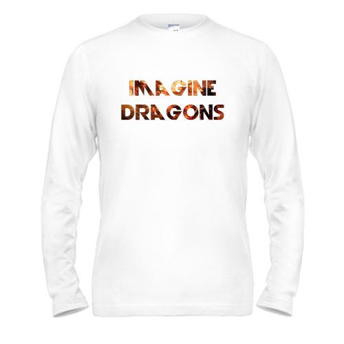 Чоловічий лонгслів Imagine Dragons (вогняний дракон)