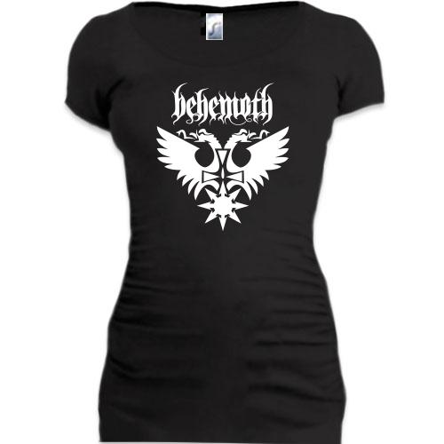 Подовжена футболка Behemoth лого з хрестом (2)
