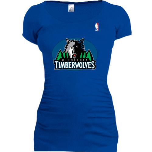 Женская удлиненная футболка Minnesota Timberwolves