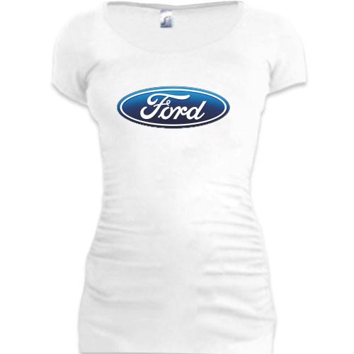 Женская удлиненная футболка Ford