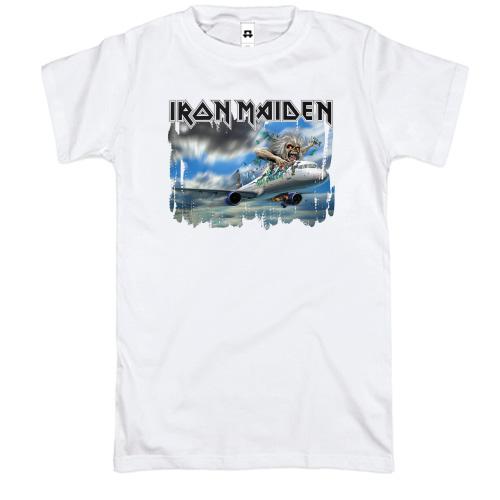 Футболка Iron Maiden - Монстр на самолете