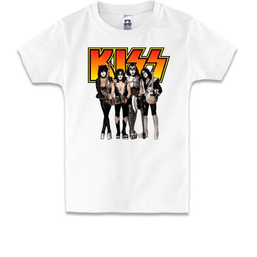 Детская футболка с рок группой KISS