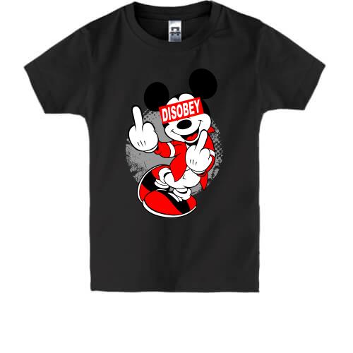Дитяча футболка Disobey Mickey
