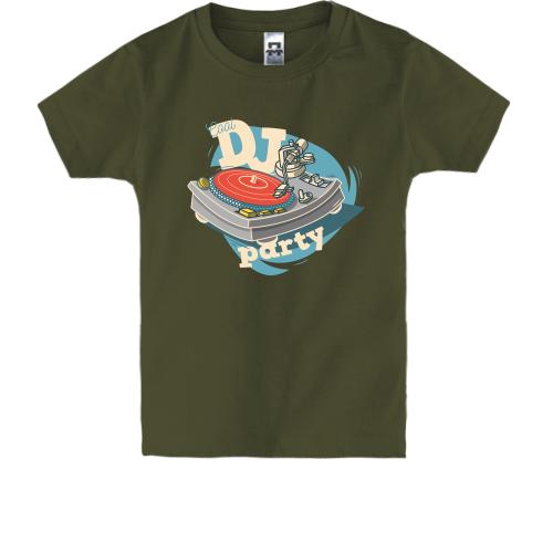 Детская футболка Dj party cool