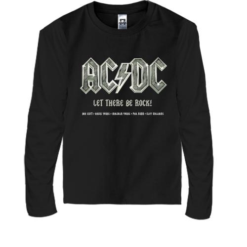 Детская футболка с длинным рукавом AC DC - Let there be rock!