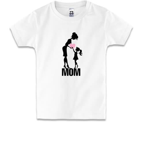 Дитяча футболка з мамою і дочкою