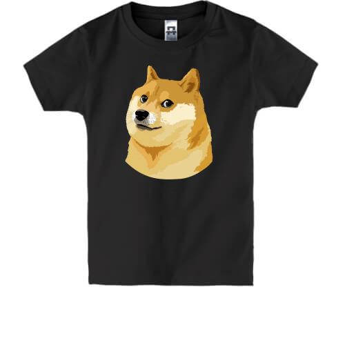 Детская футболка с мэмом wow doge