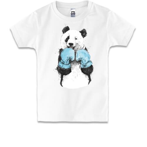 Детская футболка с пандой-боксером