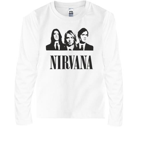 Детский лонгслив Nirvana (с группой)