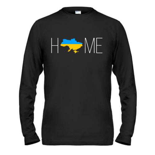 Чоловічий лонгслів з мапою України - Home