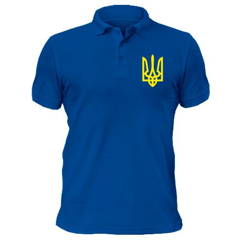 Чоловіча футболка-поло з гербом України (2)