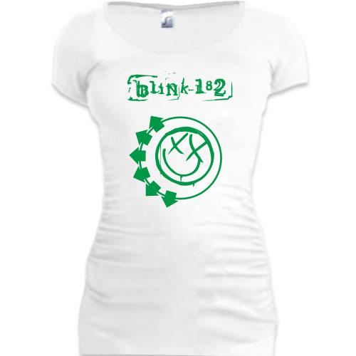 Подовжена футболка Blink 182 smile