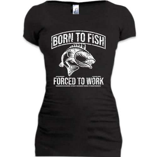 Туника Born to Fish  Forced to work
