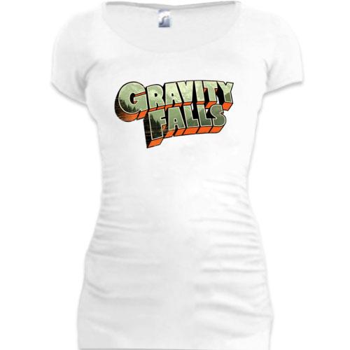 Подовжена футболка Gravity Falls лого