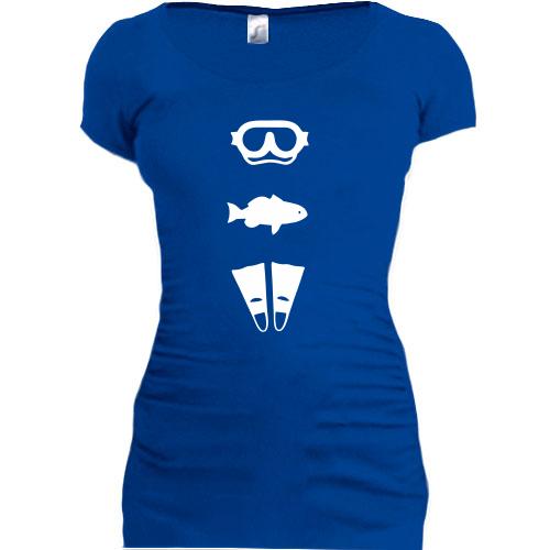 Подовжена футболка ICONSPEAK the diver story