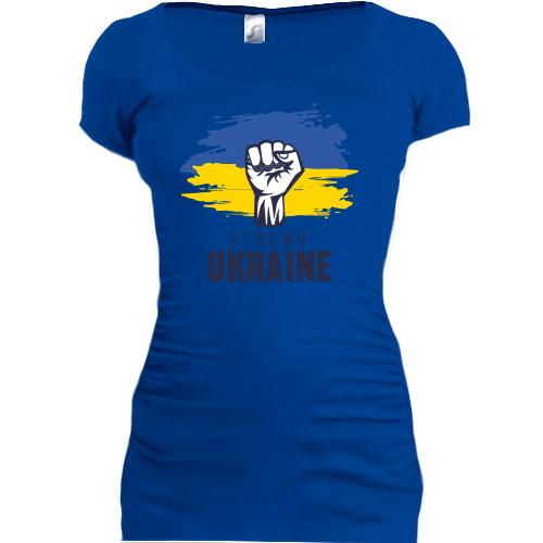 Подовжена футболка Strong Ukraine