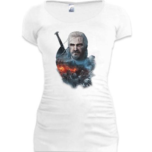 Подовжена футболка The Witcher 3 - Geralt