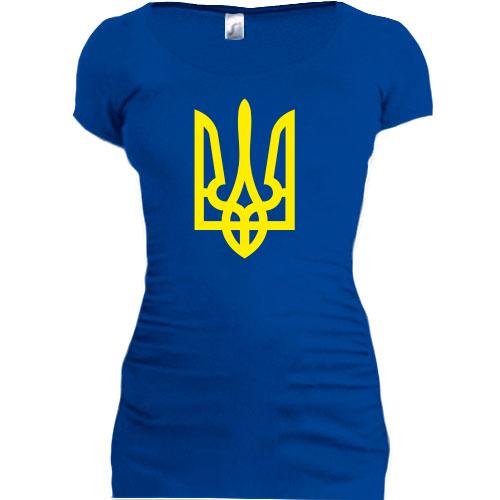 Подовжена футболка з гербом України (2)