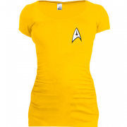 Женская удлиненная футболка Star Trek .(мини)