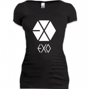 Женская удлиненная футболка EXO