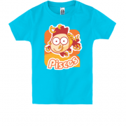 Детская футболка со знаком зодиака "Рыбы"
