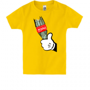 Детская футболка с розочкой из Кока-Колы