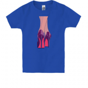 Детская футболка с женскими туфельками
