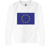 Дитячий лонгслів з прапором Євро Союзу