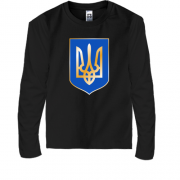 Дитячий лонгслів з гербом України (2)