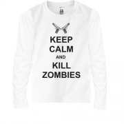 Дитячий лонгслів Keep Calm and kill zombies