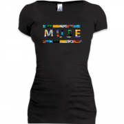 Подовжена футболка Muse (колаж)