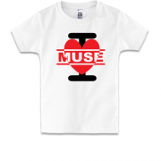Детская футболка I love Muse