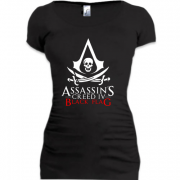 Женская удлиненная футболка с лого Assassin’s Creed IV Black Fla