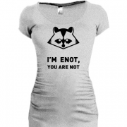 Женская удлиненная футболка I'm Enot