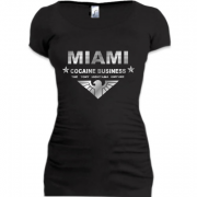 Женская удлиненная футболка Miami - The Tony Montana empire