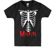 Детская футболка скелет Misfits