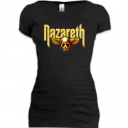 Подовжена футболка Nazareth (з золотим черепом)