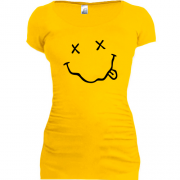 Подовжена футболка Nirvana Смайл (2)