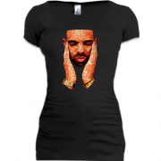 Подовжена футболка з Drake полігонами