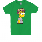 Детская футболка с Бартом Симпсоном в образе Lil Pump