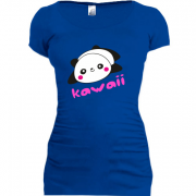 Женская удлиненная футболка Kawaii Panda (Кавай Панда)