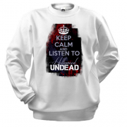 Свитшот Keep calm and listen Hollywood Undead