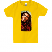 Детская футболка с улыбающимся Bob Marley
